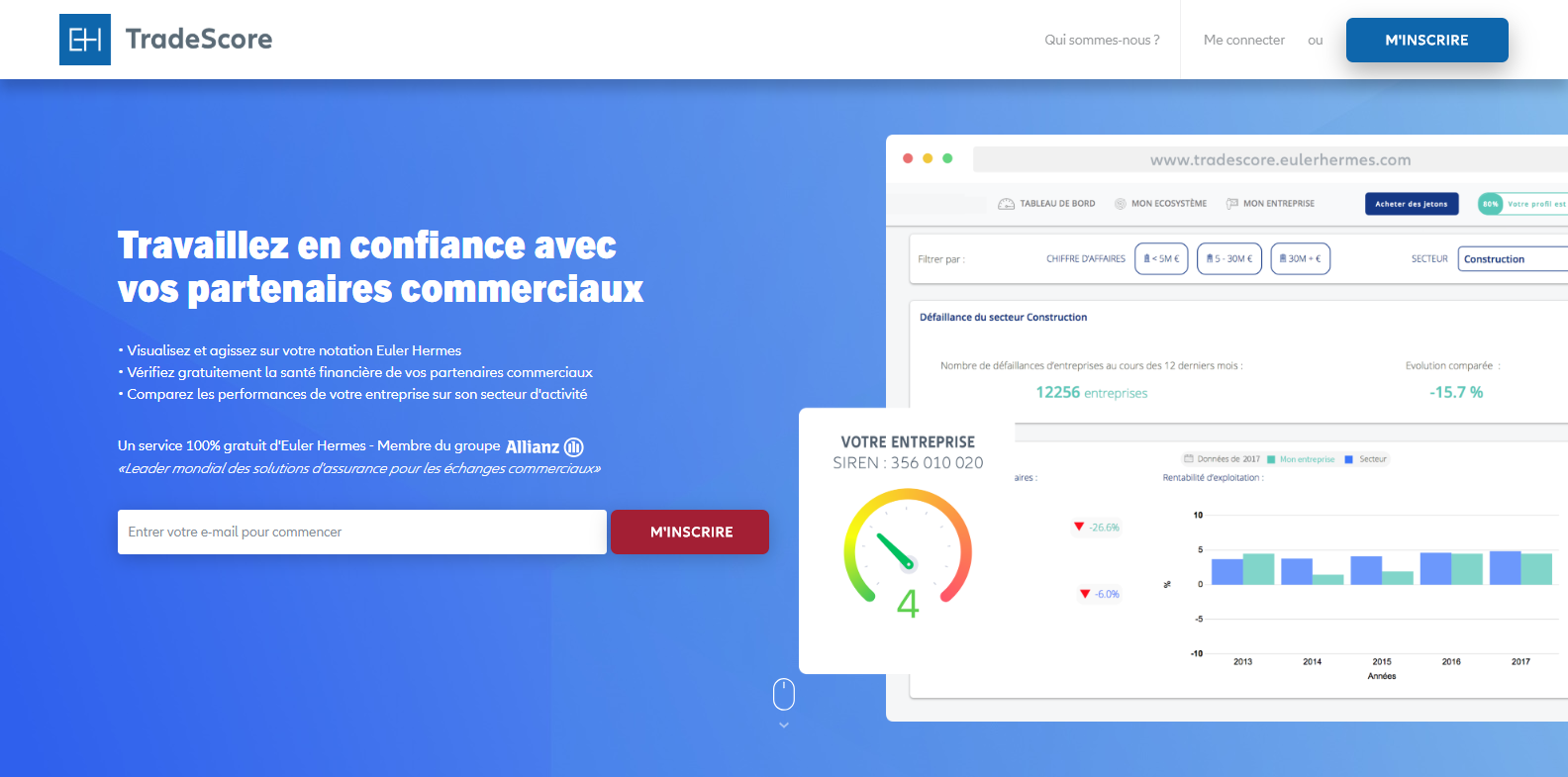 Tradescore screenshot